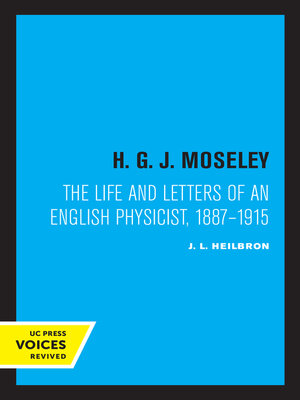 cover image of H. G. J. Moseley